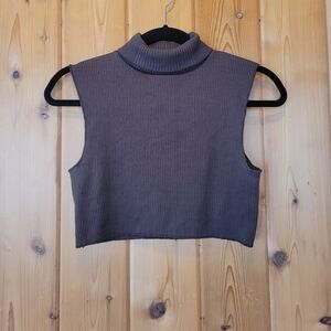 Vintage! Handmade turtleneck crop top